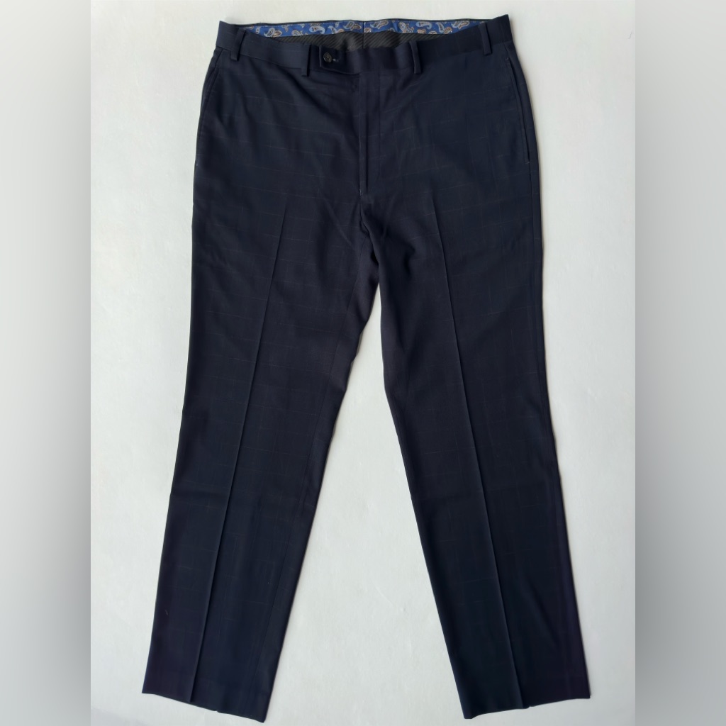 Lauren Ralph Lauren Tailored Dress Pants Trousers Plaid Navy Men’s 36w/ 32l